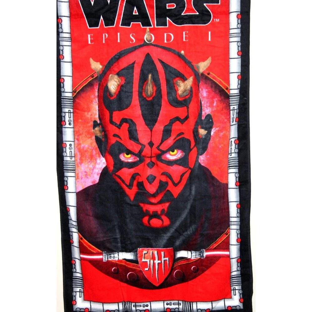 Star Wars Darth Maul Sith Beach Pool Towel Episode 1 Phantom Menace Hanging Art